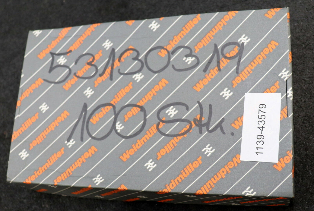 WEIDMÜLLER 100 Stück Terminal Block SAKR 15 STB 041286 Größe C 4mm² 300V 10A