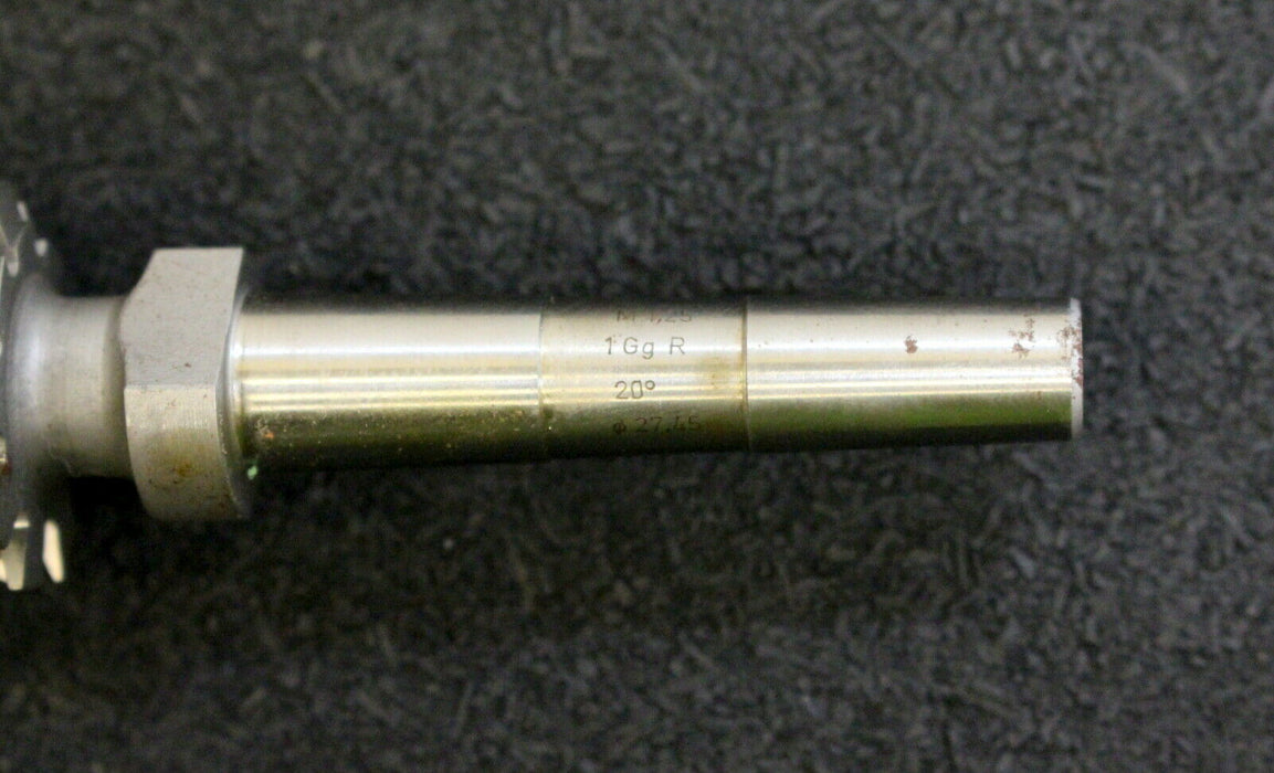 KÖPFER Schneckenrad-Radial-Schaftwälzfräser m=1,25 für SchneckenØ 27,45mm 20°