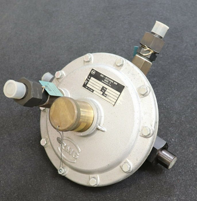 RMG Druckminderer für Pa Typ D119A-2-N-F  6-40mbar bpe=60bar für H2 / CO2 / Luft