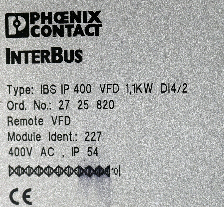 PHOENIX CONTACT Frequenzumformer Remote digital IN/OUT IBS IP400 2725820 E:09