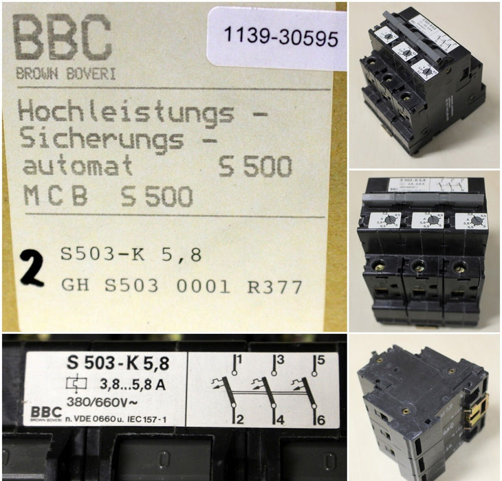 ABB Hochleistungssicherungsautomat S503-K5,8  3,8-5,8A