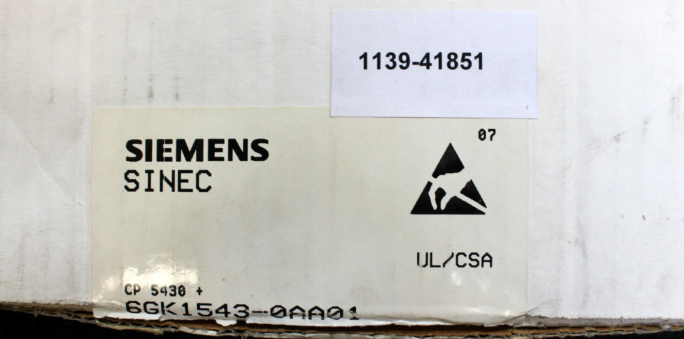 SIEMENS SINEC Eprom CP5430- 6GK1543-0AA01