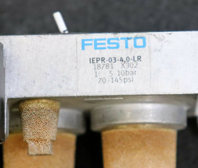 FESTO Endplatte Ventilinsel mit Filtern IEPR-03-4,0-LR Nr. 18781 X302 I: 5-10bar