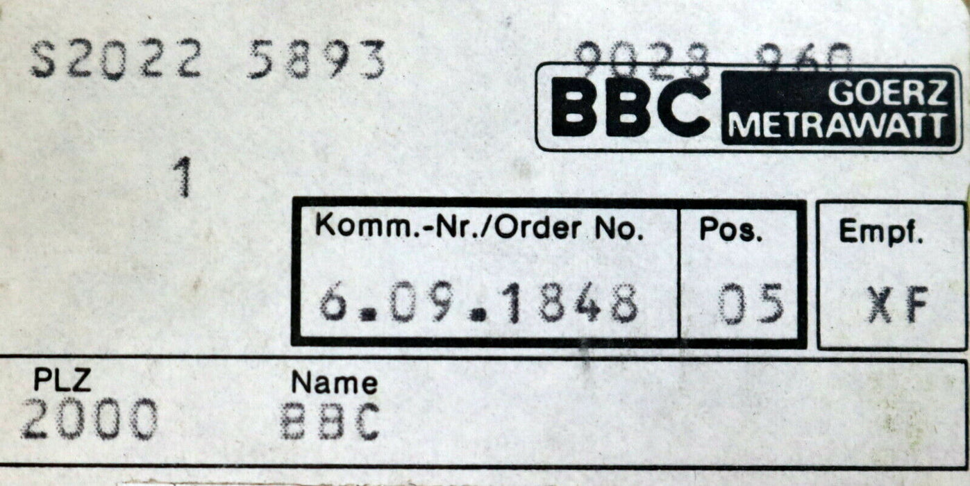 BBC GOERZ METRAWATT Strommesser EQ 48 Wandler-Nennwert 150/1A - S24297355