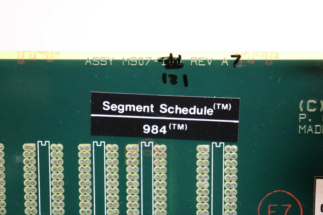 GOULD Memory card M907 PCB M907-100 REV AI for segment schedule 984 with key