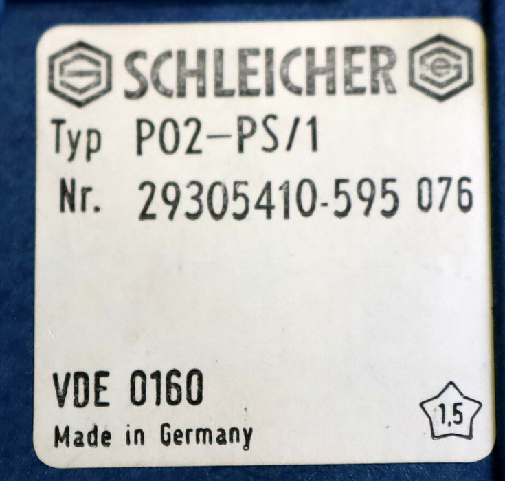 SCHLEICHER Control Module P02-PS/1 Nr. 29305410-595 076 gebraucht in OVP