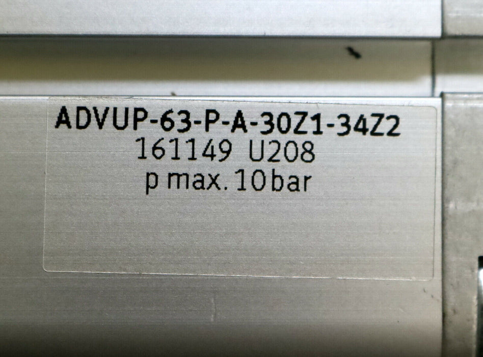 FESTO Mehrstellungszylinder ADVUP-63-P-A-30Z1-34Z2 Mat.Nr. 161149 pmax = 10bar