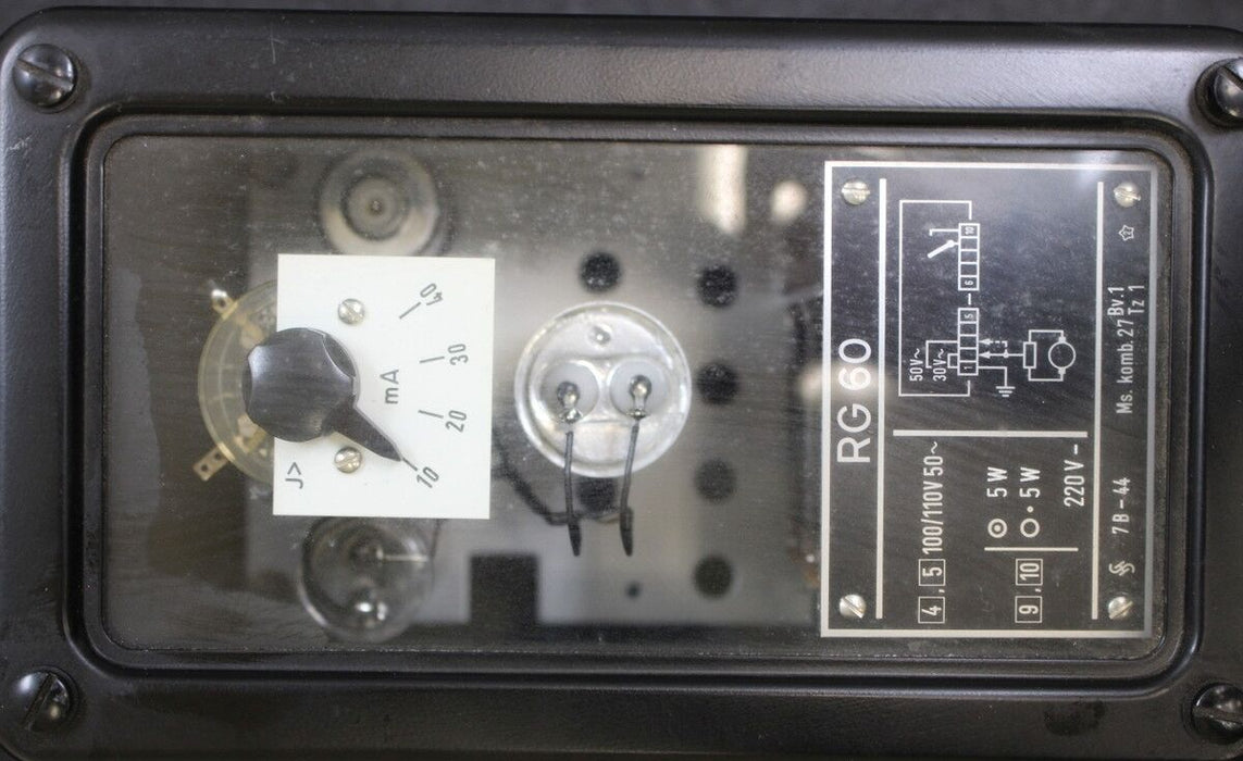 SIEMENS Läufer-Erdschlußrelais RG60 - 110VAC - EG11-10 für Erdschlüsse