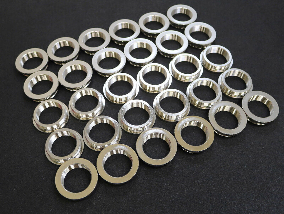 SCHLEMMER 30 Stück Reduktion gerändelt M50/M40 Messing vernickelt - unbenutzt