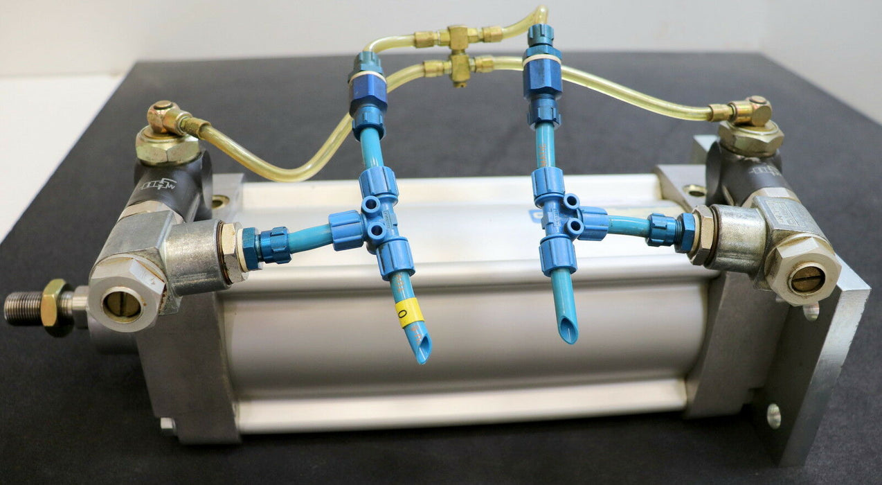 FESTO doppelwirkende Pneumatik-Zylinder DNGU-100-200-PPV-A - Nr.158073 - 12bar