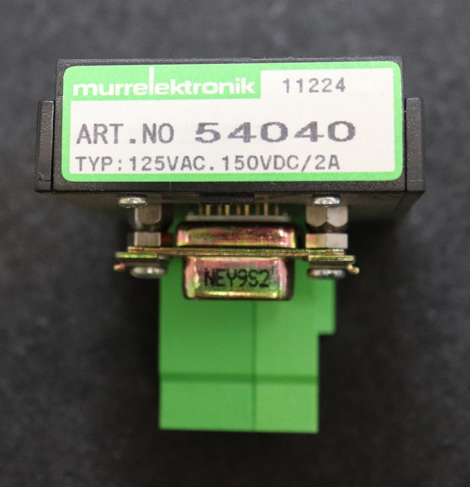 MURR ELEKTRONIK SV-SUB D 9Bu.-KL Übergabebaustein Art.No. 54040 9 Buchsen