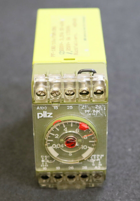 PILZ Sicherheits-Zeitrelais PF-1NK/10s/FBM:5MOhm ID-Nr. 485408 220VAC 50/60Hz