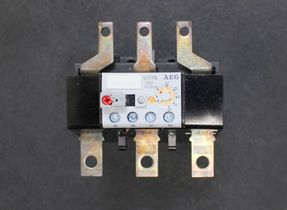 AEG Thermisches Überlastrelais bw177S 55-80A E-Nr. 910-341-782-00 + Rahmenklemme