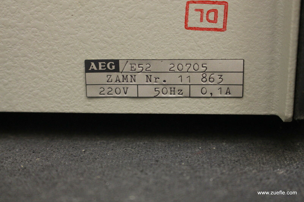 AEG Anzeigegerät Typ ZAMN mit 5 Dekaden 220V 50Hz 0,1A Abmessungen 40x20x10cm