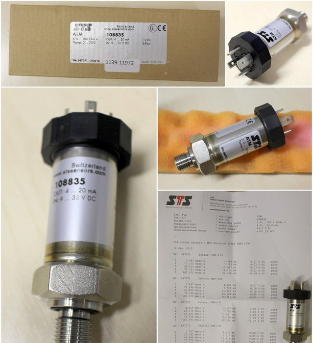 STS Druck- und Temperaturtransmitter ATM 108835 - p = 0 - 100 mAR, 0 - 70°C