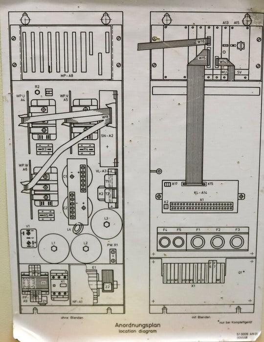 REFU / KLINGELNBERG Frequenzumrichter Spindelantrieb REFU 316/15 Eingang 380/415