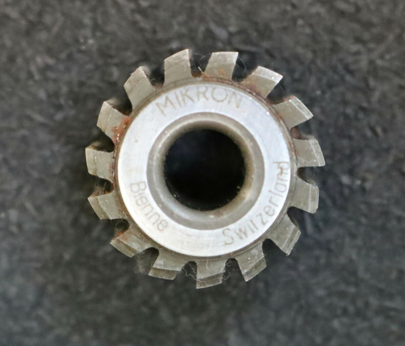 MIKRON Vollstahl-Wälzfräser No. 81872 m= 0,48 ho= 1,08 Abmessungen Ø24x15xØ8mm
