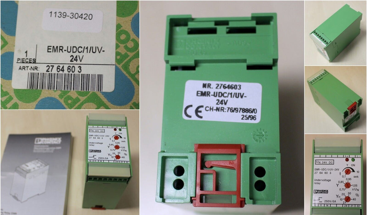 PHOENIX CONTACT Unter- und Überspannungsrelais EMR-UDC/1/UV-24V - 2764603