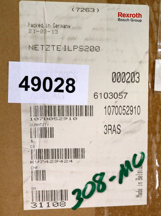 BOSCH CNC Netzteil Power Supply PS 200 Best.Nr. 1070052910 Platine 052910-308110