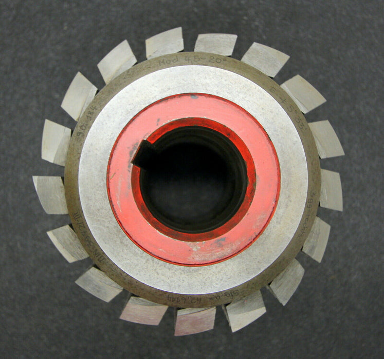 SAAZOR Stollenwälzfräser involute spline hob m= 4,5mm BP III nach DIN3972 20°