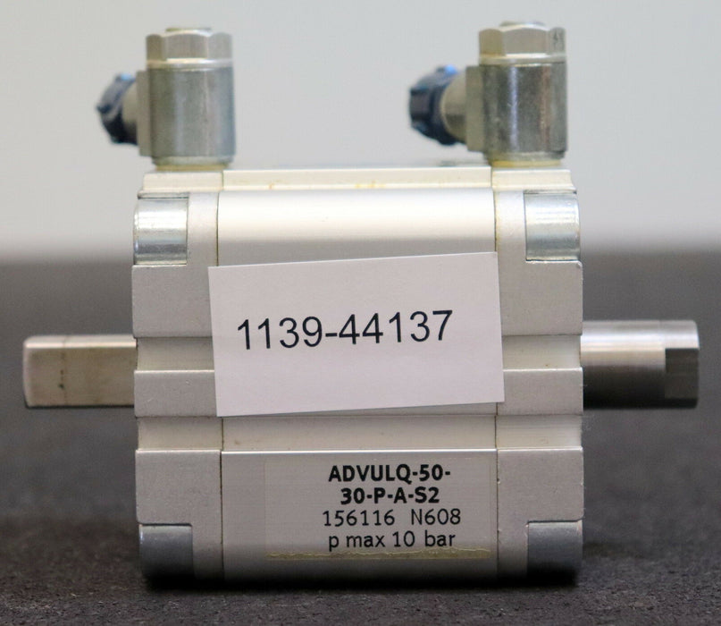 FESTO Pneumatischer Kompaktzylinder ADVULQ-50-30-P-A-S2 Nr.156116N608 pmax 10bar