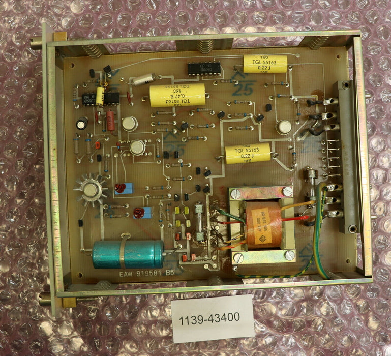 VEB NUMERIK Einschubkassette 1581.01 mit Platine EAW 919581 B5 RFT 56799