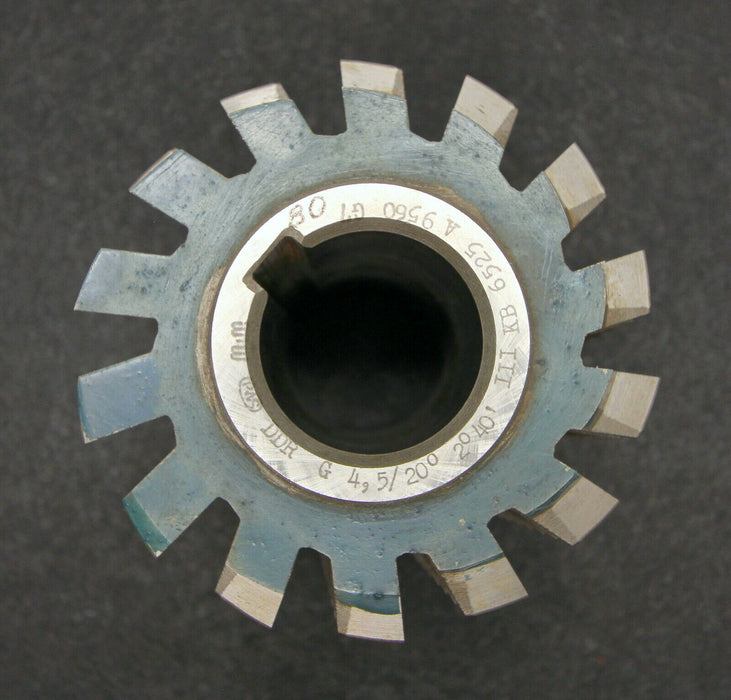 PWS Vollstahlwälzfräser gear hob m= 4,5mm BP III nach DIN3972 20° EGW 1gg. Links
