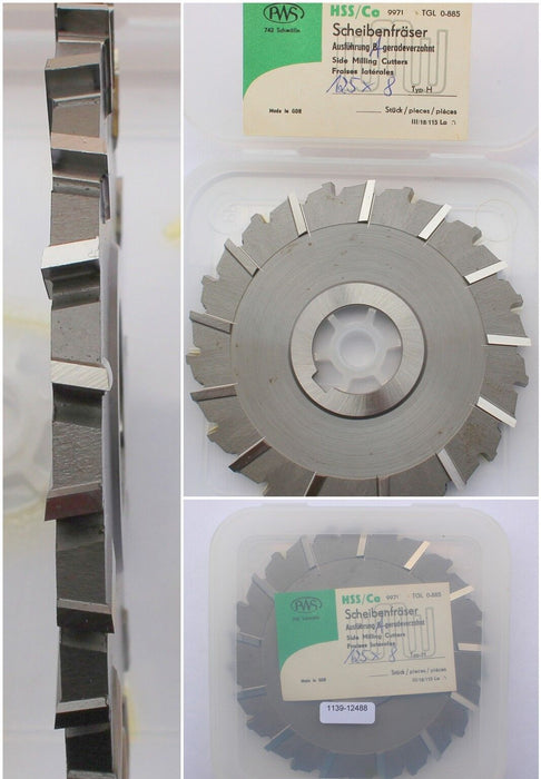 Scheibenfräser DIN 885 Art.-Nr. 14131170 Form A Typ H Ø125js16x8k11xØ32H7