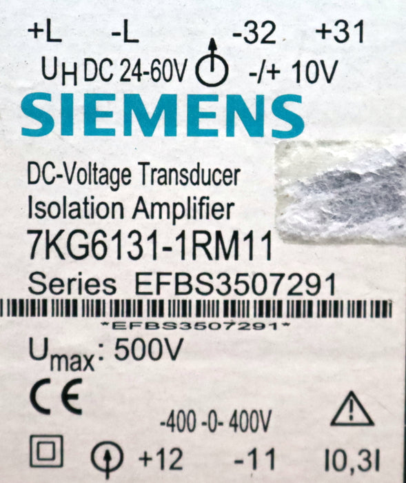 Bild des Artikels SIEMENS-Spannungswandler-Voltage-Transducer-7KG6131-1RM11--Series-EFBS3507291