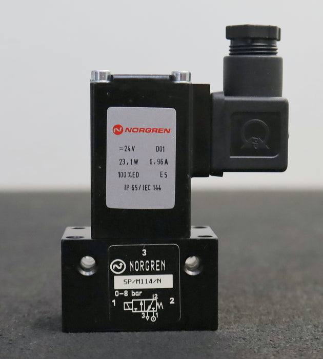 Bild des Artikels NORGREN-Magnetventil-magnetic-valve-SP/M114/N-0-8bar-24V-23,1W-0,96A-unbenutzt