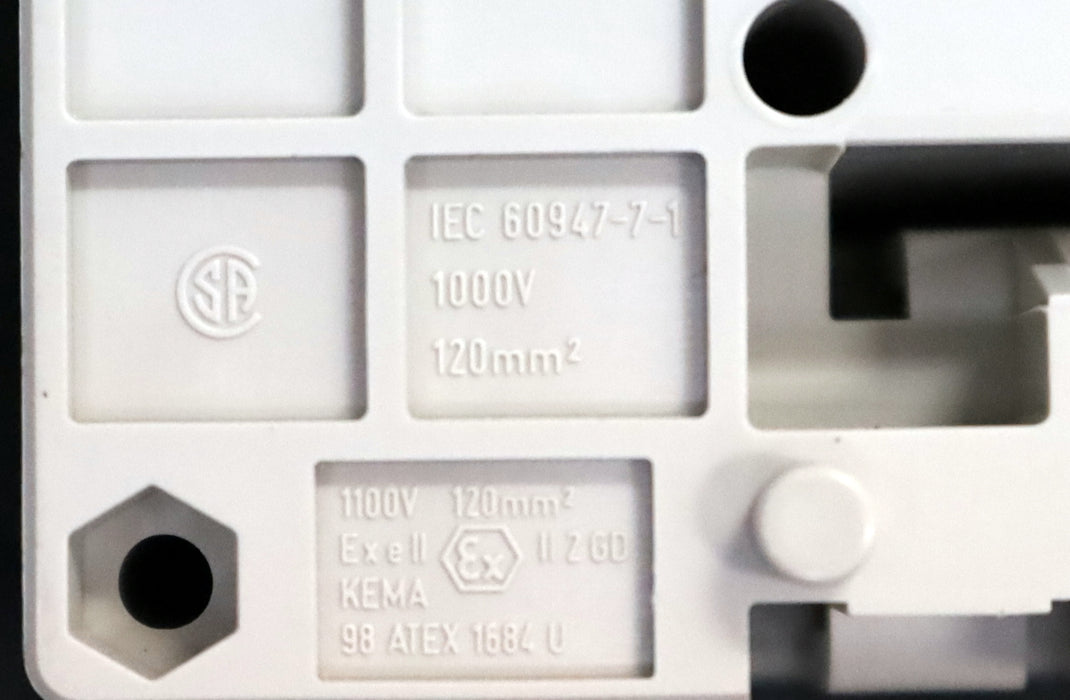 Bild des Artikels WEIDMÜLLER-Bolzenklemme-WFF-120-Kabelquerschnitt-120mm²-gebraucht-top-Zustand