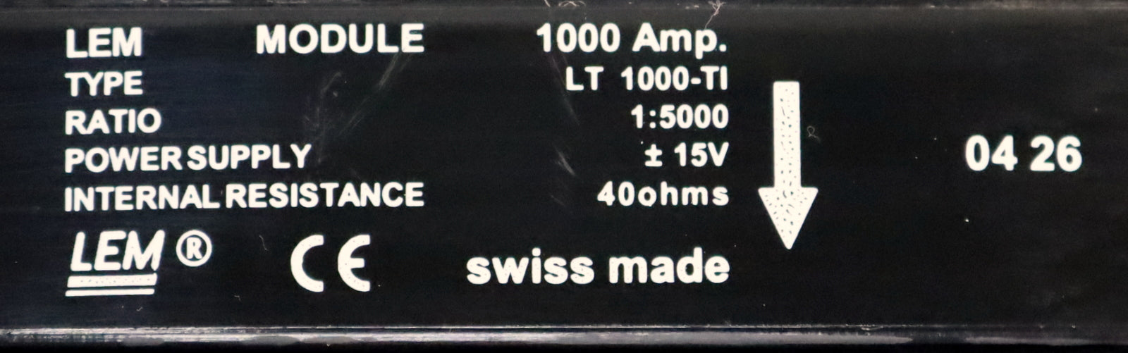 Bild des Artikels LEM-Strommessgerät-LT-1000-TI-1000A-Verhältnis-1:5000-Energieversorgung-15V