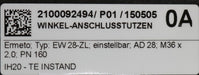 Bild des Artikels ERMETO-Winkel-Anschlusstutzen-mit-Schaft-Typ:-EW-28-ZL-einstellbar-M36x2,0-PN160