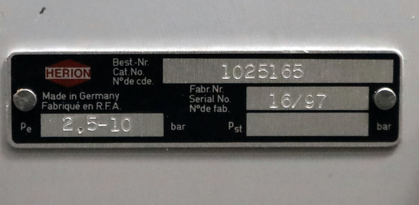 Bild des Artikels HERION-Steuereinheit-komplett-Wegeschieberblock-SKS-Nr.-1025165-Pe=-2,5-10bar