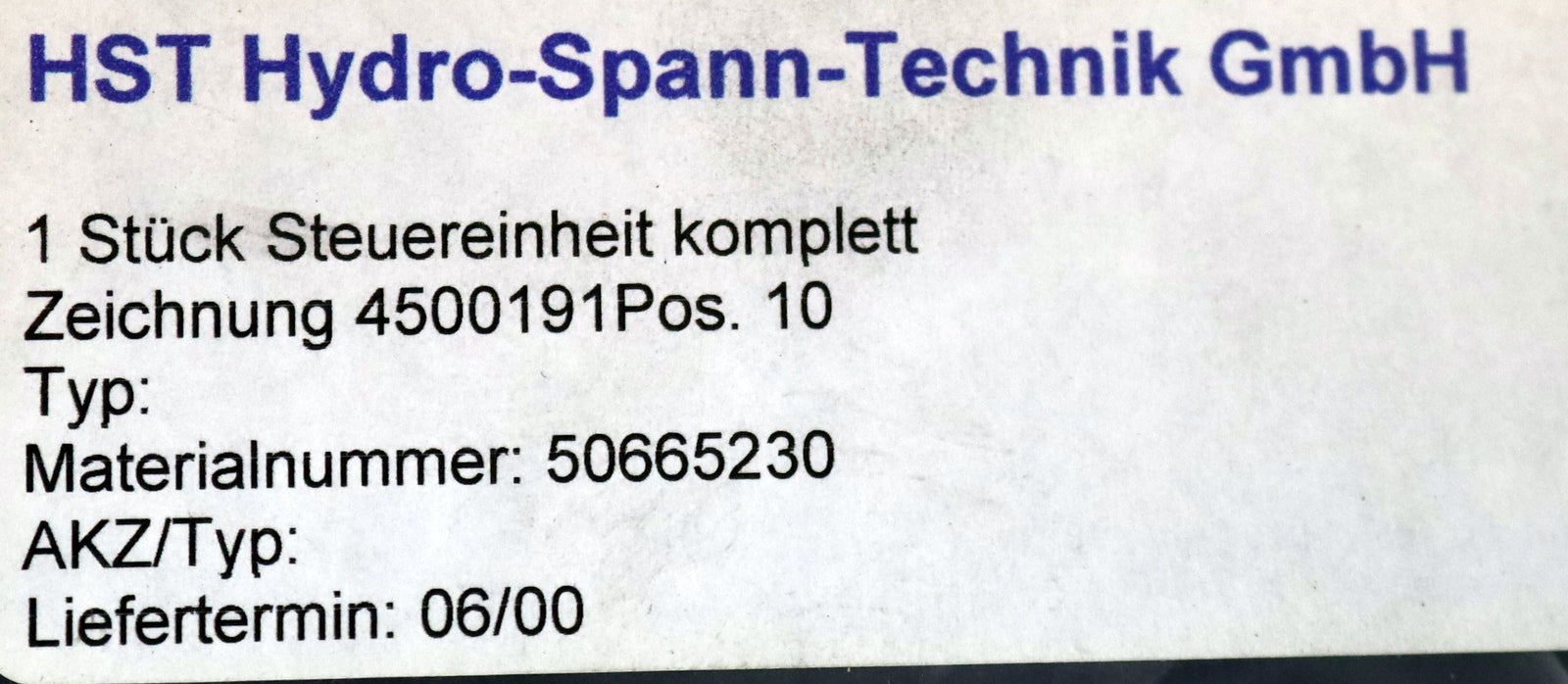 Bild des Artikels HERION-Steuereinheit-komplett-Wegeschieberblock-SKS-Nr.-1025165-Pe=-2,5-10bar