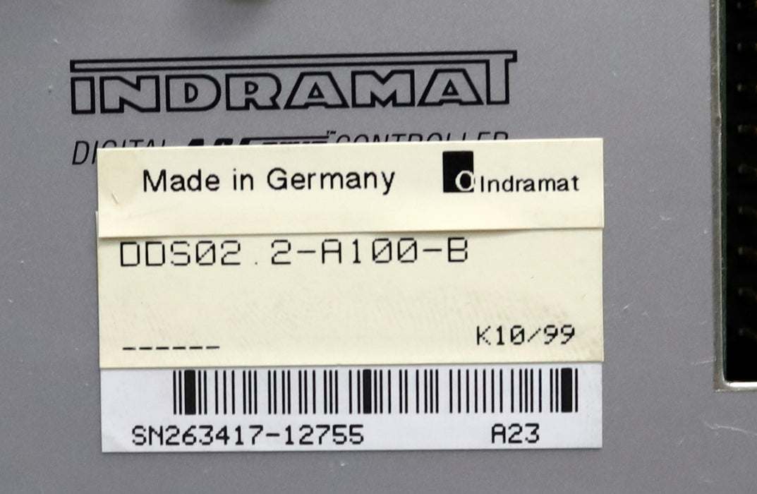 Bild des Artikels INDRAMAT-Servo-Regler-100A-DDS02.2-A100-BE12-01-FX-gebraucht