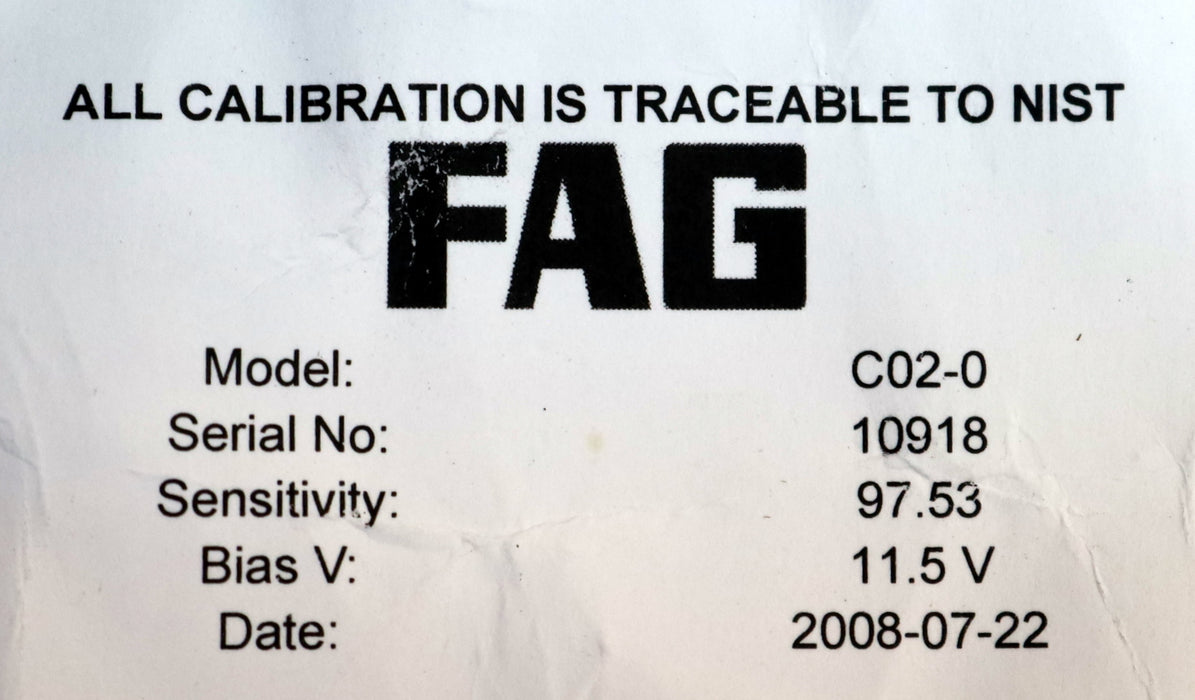 Bild des Artikels FAG-/-FIS-Accelerometer-100mV/g-C02-0-Sensivitity-97.53-Bias-V-11,5V