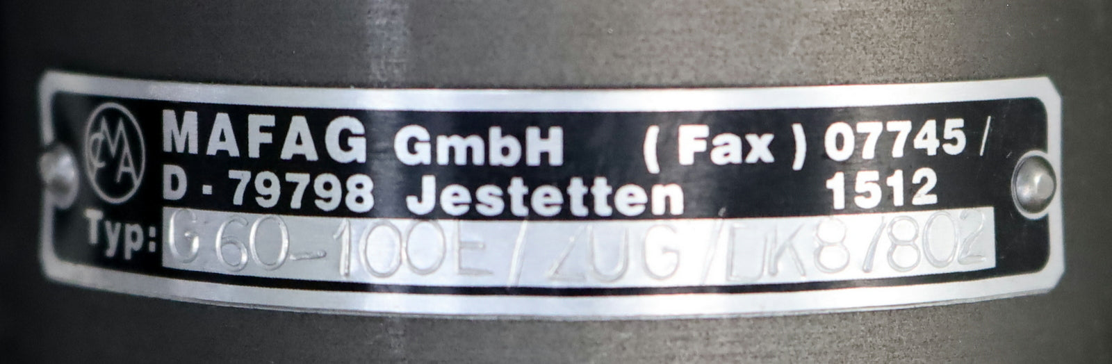 Bild des Artikels MAFAG-Pneumatikzylinder-G60-100E-/-ZUG-DornØ-30mm-Gesamtlänge-480mm-Hub-100mm