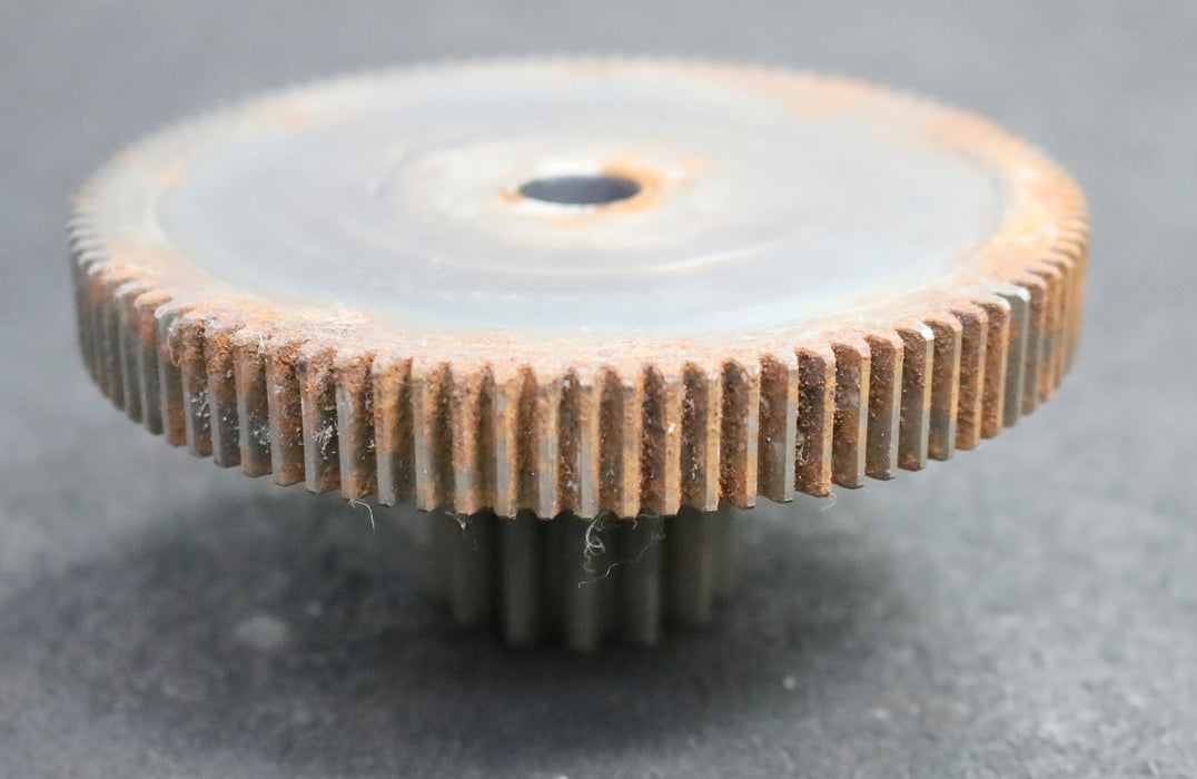 Bild des Artikels DEMAG-Doppelzahnrad-für-Motor-13/6KF2-Z-=-91-/-14-m-=-1,25-/-2,25-unbenutzt