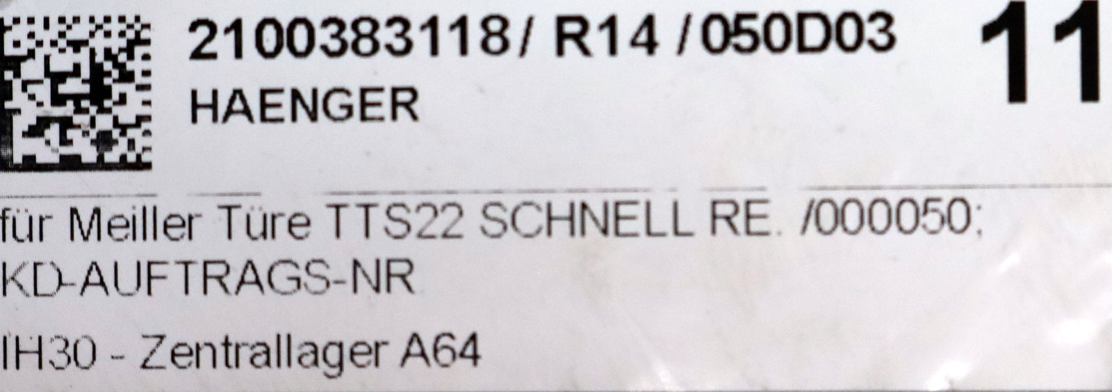 Bild des Artikels MEILLER-Hänger-komplett-TTS22-schnell-rechts-Materialnr.-40000167-unbenutzt