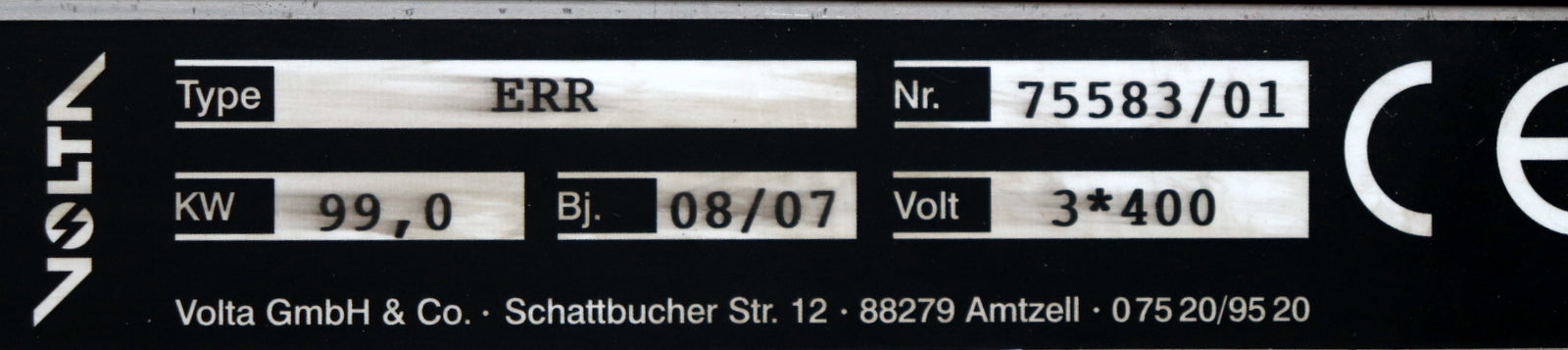 Bild des Artikels VOLTA-99kW-Lufterhitzer-air-heater-Type-ERR-Nr.-75583/01-3*400V-925x955x250mm