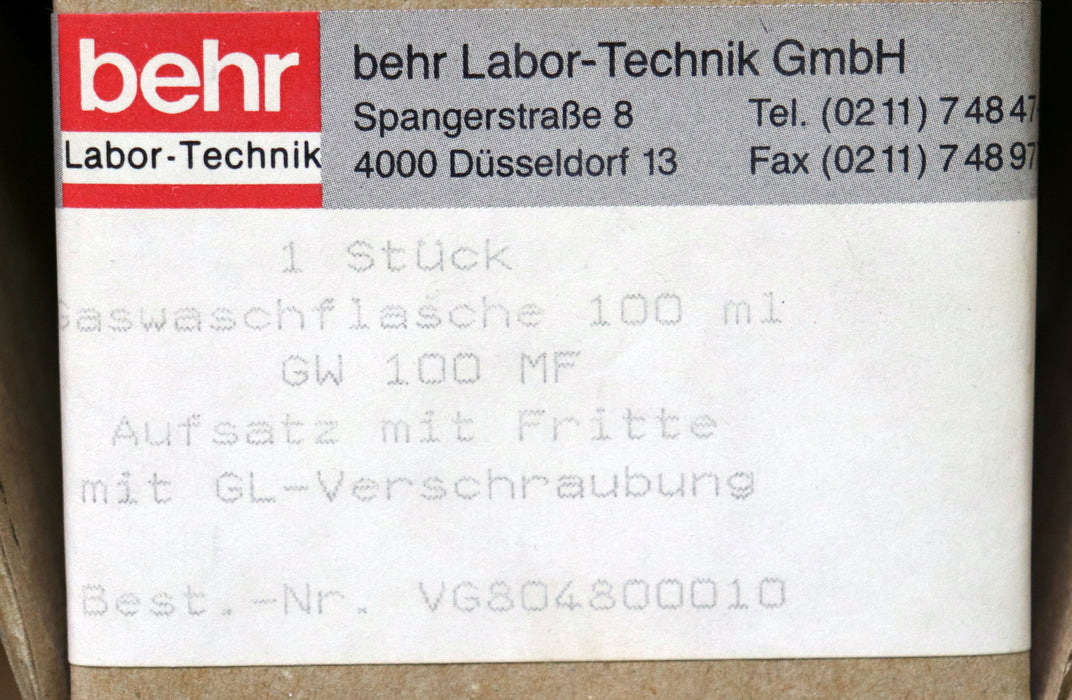 Bild des Artikels BEHR-LABOR-TECHNIK-Komplette-Apparatur-+-2-Tensid-Ausblassäulen-4l-TEN4+Zubehör