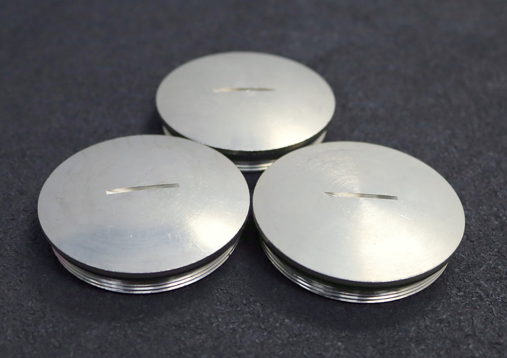 Bild des Artikels SCHLEMMER-3x-Blindstopfen-rund-IVB-5-H-Typ-6700663-M63x1,5-Ø-67mm
