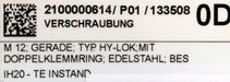 Bild des Artikels ERMETO-Rohrverschraubung-M12-gerade-für-metrische-Rohre-mit-Doppelklemmring