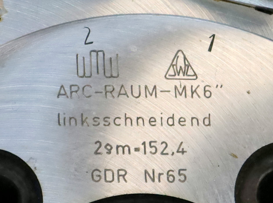 Bild des Artikels WMW-MODUL-Arcoid-Messerkopf-APC-RAUM-MK-6"-2§m---152,4-GDR-Nr.-65
