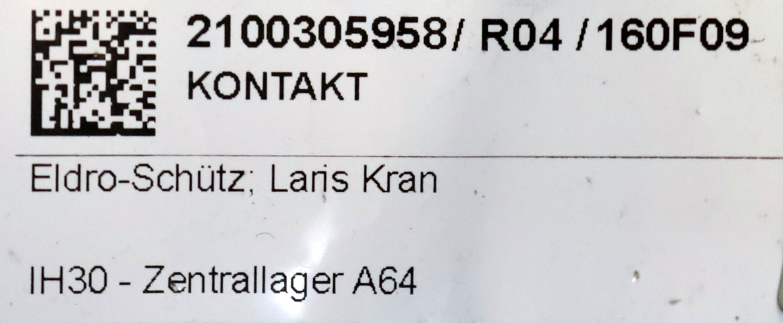 Bild des Artikels ELDRO-/-LARIS-Kontakt-zu-Schütz-von-ELDRO-für-LARIS-Kran-unbenutzt