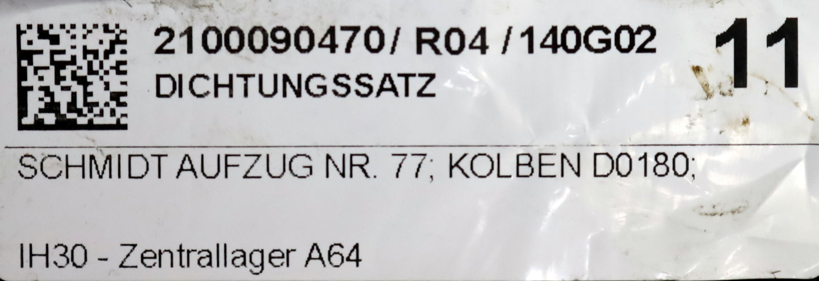 Bild des Artikels HAUSHAHN-Dichtsatz-für-Kolben-Do-=-180-für-SCHMIDT-AUFZUG-Nr.-77-unbenutzt