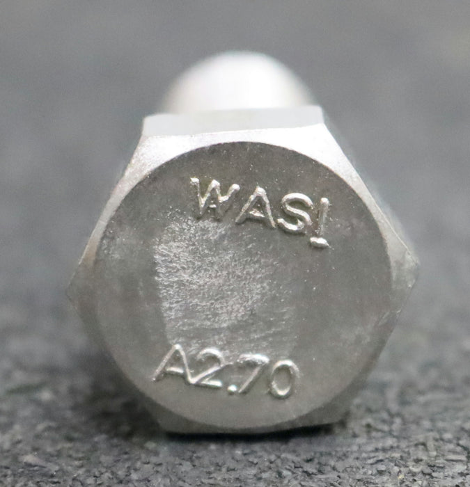 Bild des Artikels WASI-21x-Edelstahl-Sechskantschraube-M16x45-nach-DIN933-Gewinde-M16-unbenutzt