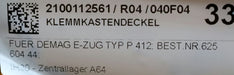 Bild des Artikels DEMAG-Klemmkastendeckel-für-Elektrozug-P412-Best.Nr.-62560444-unbenutzt