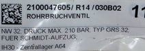 Bild des Artikels BEHRINGER-Rohrbruchventil-für-SCHMIDT-AUFZÜGE-Type-GRS-32-DN32--P-=-210bar